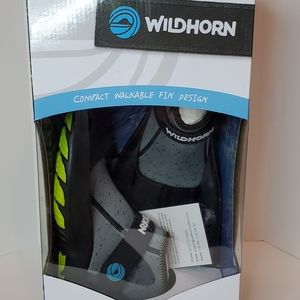 Wildhorn Womens Snorkel Fins Sz 8 NIB